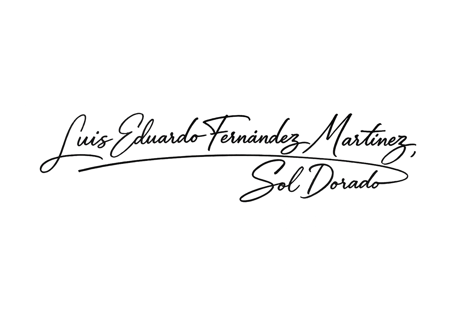 Firma elegante sobre fondo difuso
