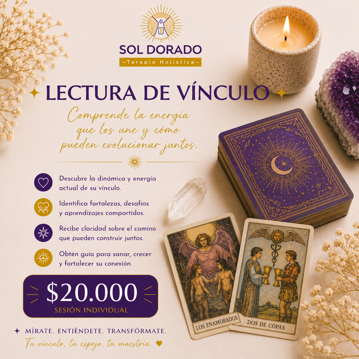 Lectura de Vínculos - 6 Cartas