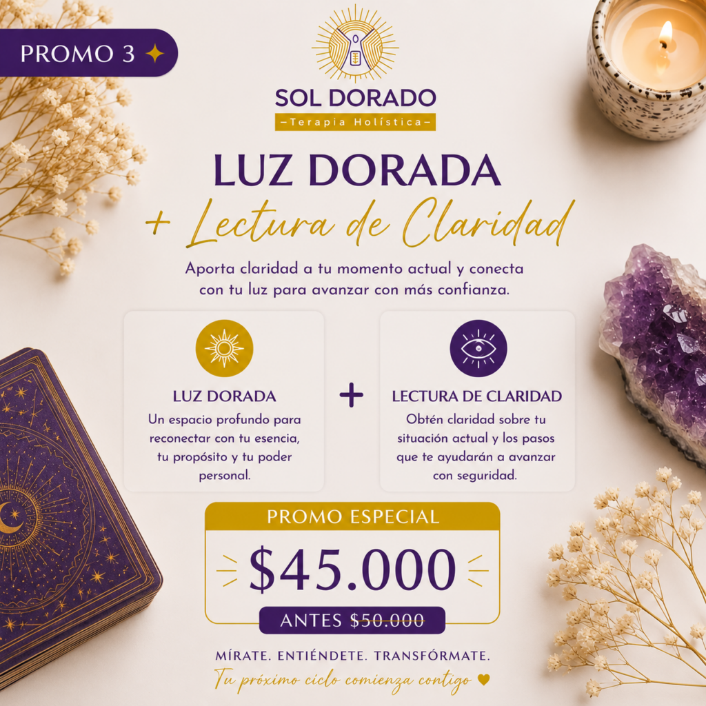 Promo: Luz Dorada + Lectura de Claridad
