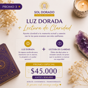 Promo: Luz Dorada + Lectura de Claridad